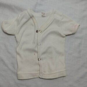 Soft and warm vintage camisole for newborns, 1977